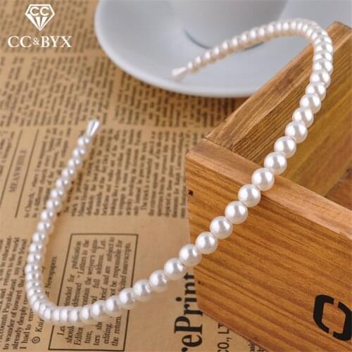 CC Pearl Hairbands Headband New Hot Korean Crown Tiara Sample design Fashion For Girls Women Wedding Hair Accessories Fine BK01