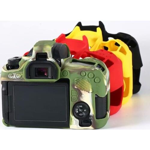 Nice Soft Silicone Rubber Camera Protective Body Cover Case Skin For Canon 5D Mark III 5D3 5D4 6D 6D2 70D 77D 200D II Camera Bag
