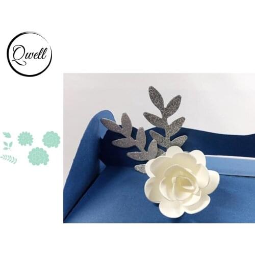 QWELL Flower Rose Metal Cutting Dies for Scrapbooking and Card Making Paper Embossing Craft New 2019 die cuts