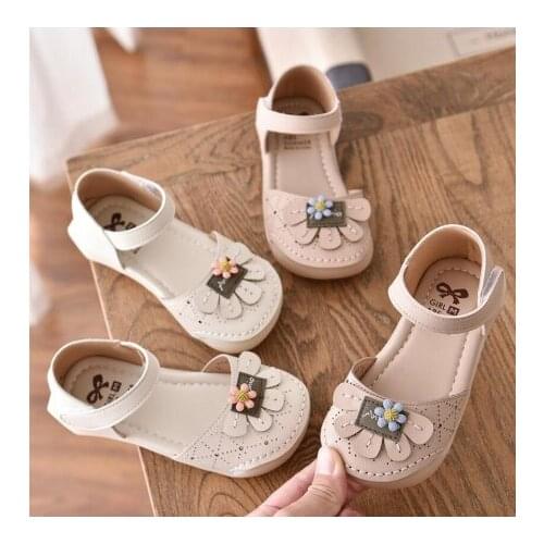 New Spring Summer Children Casual Shoes Girls Sandals Flower Princess shoes Girls Shoes dance Performance shoes