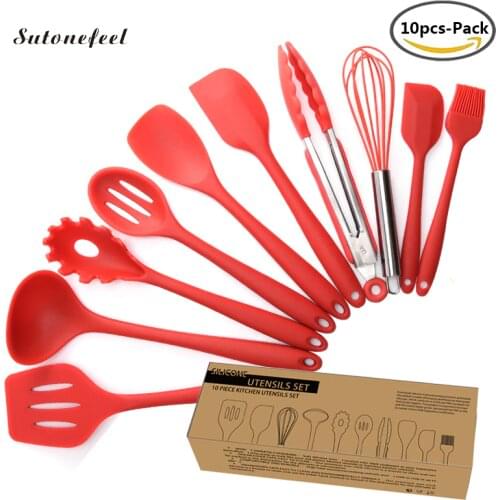 Sutonefeel Silicone Kitchen Accessories Sets