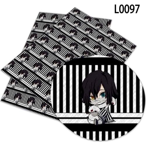 Japanese Cartoon Faux Leather Fabric For Bag Material Bows Earring Material 30cm X 136cm