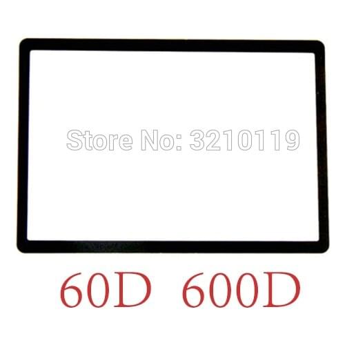 New LCD Screen Window Display (Acrylic) Outer Glass For CANON EOS60D 600DEOS Rebel T3i EOS Kiss X5 Screen Protector + Tape