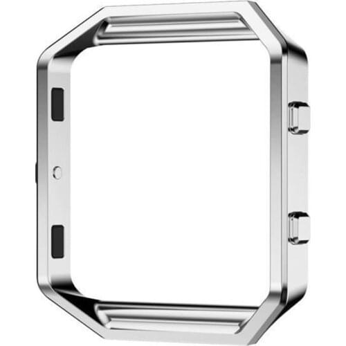 100Pcs Silver Stainless Steel Frame Holder Case Cover Shell Metal Frame For Fitbit Blaze Activity Tracker Smart Watch Band