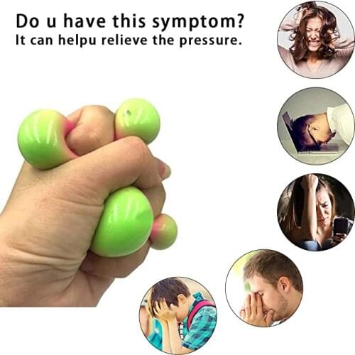 60mm Stress Relief Balls for Kids And Adults Color Changing Tear-Resistant Non-Toxic BPA Free Soft Stretchy Toy xqmg Crystal New