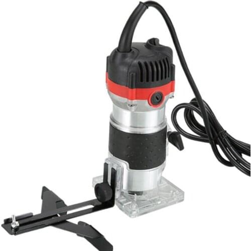 800W 30000RPM Woodworking Electric Trimmer Wood Milling Engraving Slotting Trimming Machine Hand Carving Machine Wood Router