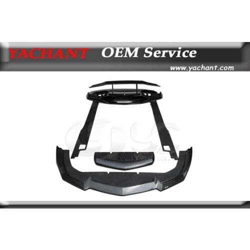 Car-Styling Carbon Fiber Bodykit Fit For 11-14 Aventador LP700 DM Molto Veloce Base Package Style Body Kit Lip Diffuser Wing