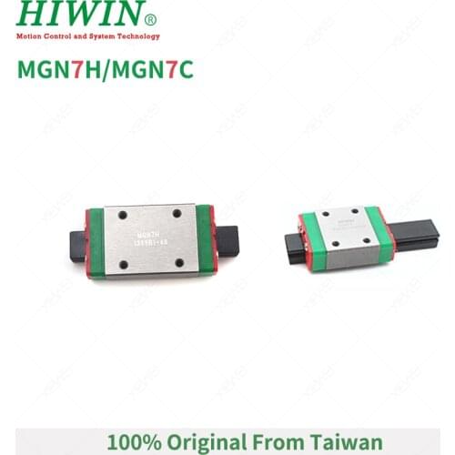 Free Shipping HIWIN MGN7H Long Carriages MGN7C Standard Block MGN7 Series suitable for MGN7 Rails