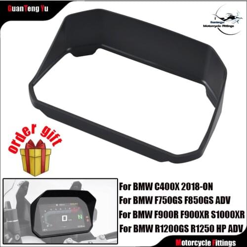 For BMW R1250GS R1200GS F850GS F750GS C400X F900R F900 S1000XR Motorcycle Sun Visor Speedometer Tachometer Cover Display Shield