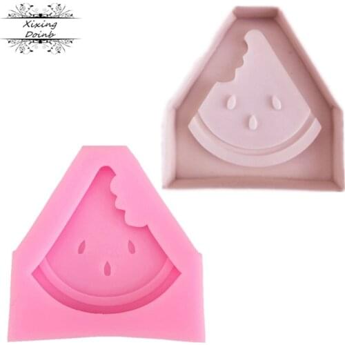 DIY fruit watermelon silica gel soft candy cake mold chocolate candy biscuit mold Summer Party Cake Decoration baking tool