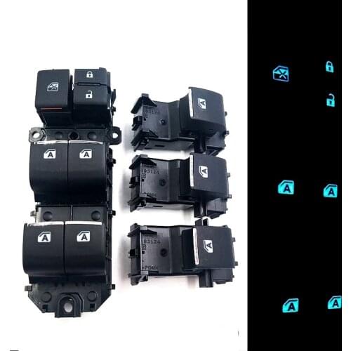 Car Electric Window Lifter Switch Control Button LED Backlight for Toyota RAV4 2019 2020 Left Driving Window Master Controller