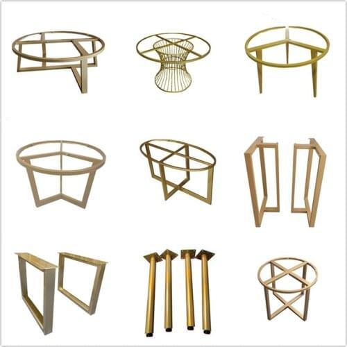 Customized light luxury stainless steel coffee table bar, foot, table, table, leg, office, computer, table, bracket, marble