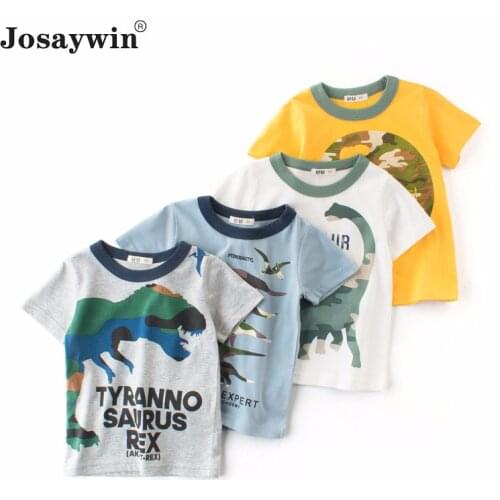 Summer Childrens T-Shirt Boys Kids Baby T-shirt Cotton Print Cartoon Kids T-shirt Short Sleeve Boys T Shirt Tee Top Clothing
