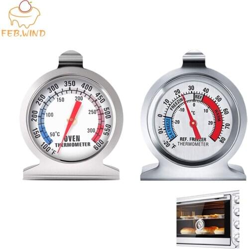 Best Accurate Freezer/Oven Thermometer Bbq Grill Temperature Gauge Stainless Steel Safe Cooker Thermo Meters Baking Tools 172