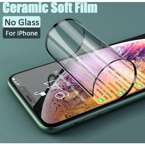 Ceramic Soft Protective Film For iPhone 12 11 Pro Max Screen Protector For iPhone 12 Mini X XS MAX XR 7 8 Plus SE 2020 No Glass