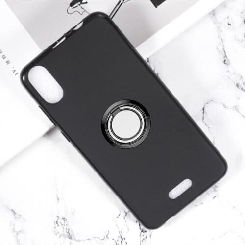 For Wiko Y80 Back Ring Holder Bracket Phone Case Cover Phone TPU Soft Silicone Cases for Wiko Y80