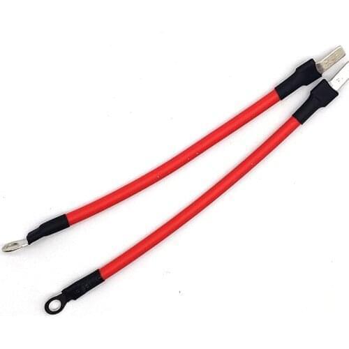 20CM 20AWG RED DBN1.25-10 Blade Type 5.2 Ring Terminal Splice Crimp Connector Terminals Flat Blade EnD Type wire harness