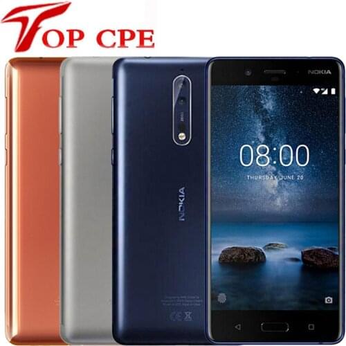 Original Nokia 8 Global Version Smartphone 5.3'' Snapdragon 835 Otca core 4GB RAM 64GB ROM 13.0 MP Android 4G LTE Mobile phone