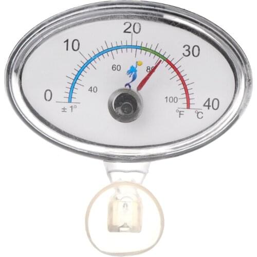 Hotest Aquarium Thermometer Pointer Fish Tank Temperature Dial Submersible Suction Cup