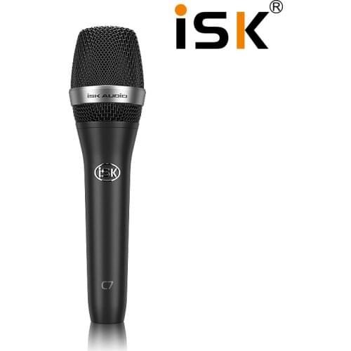 ISK C7 Handheld Professional Condenser Wired Vocal Recording Microphone With Mic Cable For Stage Performance Live Broadcast