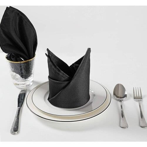 12 Pcs Napkin Cloth Water Washable Nylon Dinner Napkin Soft Table Cloth Suitable for Wedding Party Restaurant Banquet