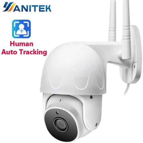 1080P Human Auto Tracking IP Wifi Camera Mini Speed Dome Camera HD Onvif Outdoor Waterproof IP66 35m Night Vision Audio TF Card