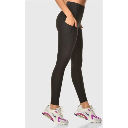 Superstacy High Waist Pockets Black Sports Leggings