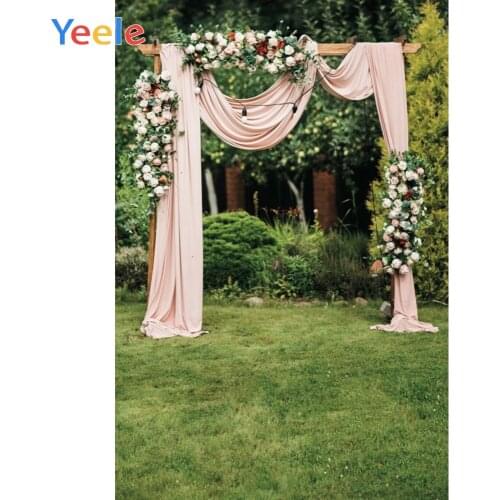 Wedding Photocall Marriage Park Garden Grassland Curtain Backdrop Background Photography Backdrops Backgrounds Vinyl Photophone