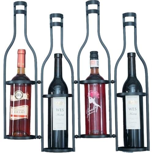 Wine rack wall hanging household wine rack storage rack wall wine bottle display rack wall red wine rack decoration modern simpl