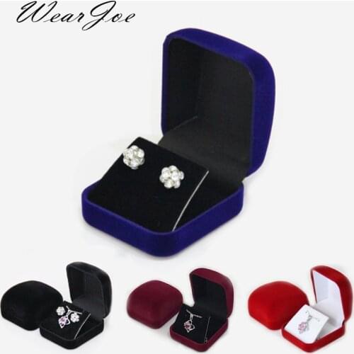 Stud Earrings Storage Box Drop Earrings Pendant Organizer Case Highly Velvet Small Necklace Jewelry Display Gift Packaging Boxes