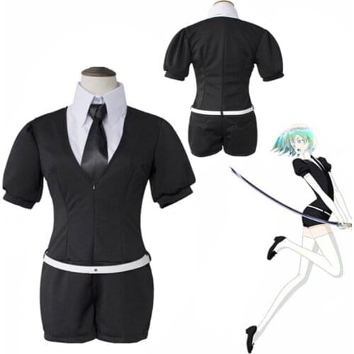 Adult Anime Cosplay Costume The Country of Precious Stones Diamond Black Suit Adulto Carnival Party Halloween Costumes For Women