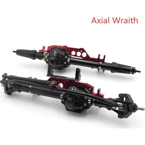 1/10 rc crawler car KYX billet machined front & rear reverse axle for Axial Wraith Truck