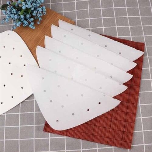 100pcs Air Fryer Liner Perforation Baking Parchment Oven Oven Steamer Non-stick Steaming Paper 7 Inches 8 Inches 9 Inches