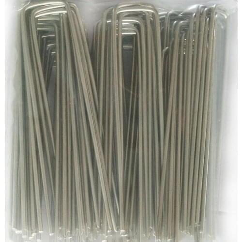 100Pcs Garden Stakes Staples Securing Pegs For Securing Weed Fabric Landscape Fabric Netting Ground Sheets Ground Nail