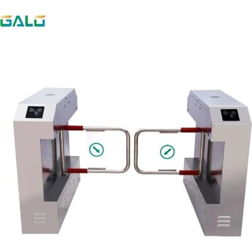 304 Stainless Steel RFID card Access Control Automatic Turnstiles Swing Crowd Control Barrier Swing Gate Opener