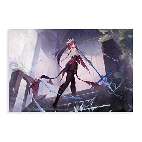 5D Diamond Painting Genshin Impact Rosaria Anime DIY Round Full Diamond Embroidery Kit Landscape Home Decoration Crafts