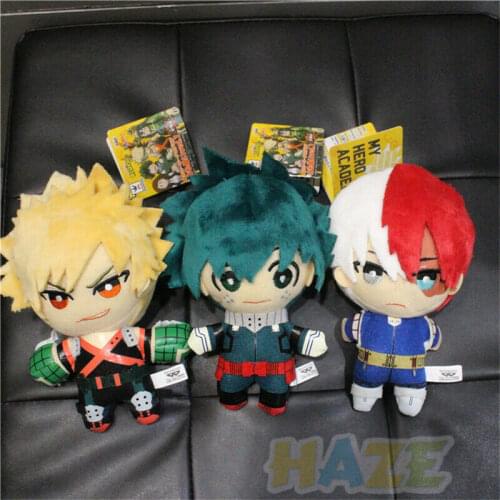 Anime My Hero Academia Todoroki Shoto Midoriya Izuku Bakugou katsuki Plush Toys Doll Pendant 15cm Cute Plush Kids Toys Gifts