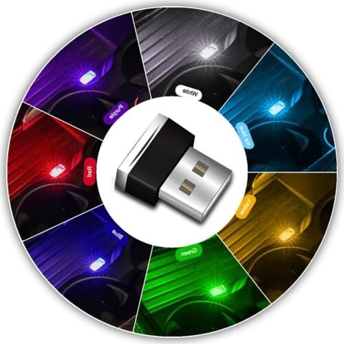 Auto Interior USB Atmosphere Light Plug And Play Decor Lamp Emergency Lighting automobile Products Car Accessory Mini LED