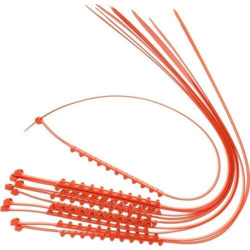 20Pcs Car Snow Chains, All Season Anti-Slip Snow Tire Chains for Most Cars fits for Emergencies Tire Width: 14-24 inch (Orange)