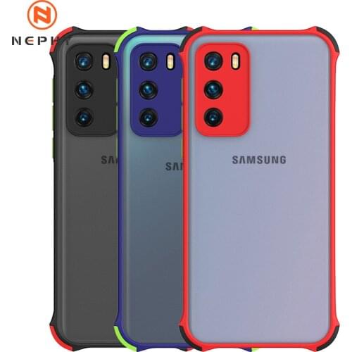 Shockproof Case For Samsung Galaxy A20 A30 A31 A50 A51 A70 A71 A81 A91 S10 S20 Lite Mobile Phone Cover Silicone+Plastic Bumper