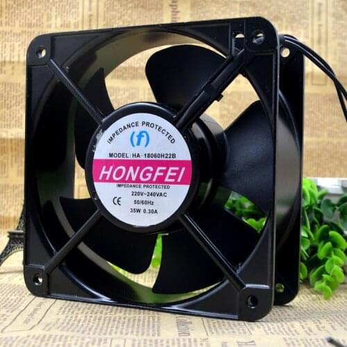 For (F) HONGFEI HA-18060 / HH22B 18CM 220V 35W 0.30A AC cooling fan