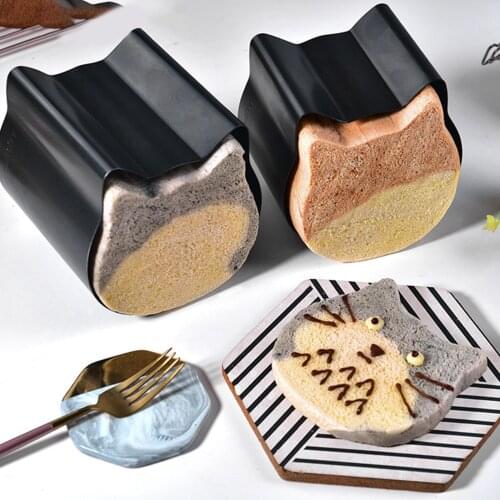 Cat-shaped Smooth Non-stick Bread Toast Box Mold Design Bread Baking Supplies Cute Cat Head Toast Cake Mold
