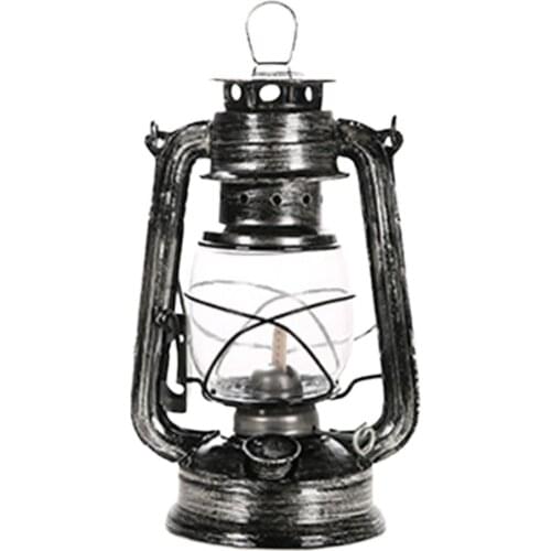 Retro Kerosene Lamp Multi Functional Oil Coal Lamp Old Bronze Kerosene Lamp Retro Nostalgic Photography Props