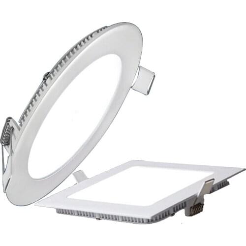 Square round Led Panel Light SMD 2835 9W 12W 15W 18W 21W 25W 85-265V Led indoor Ceiling Recessed downlight led down lighting