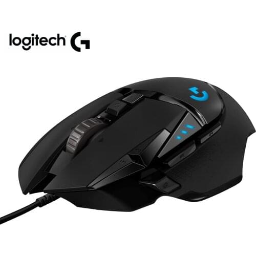 Logitech mouse G502 HERO gaming mouse by logitech wiht Hero Sensor 16000DPI RGB wired mouse for overwatch PUBG DOTA mouse gamer