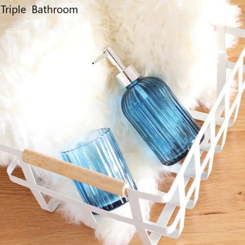 Three-piece bathroom set, bathroom supplies, bathroom mouthwash cup, toothbrush cup set, light luxury minimalist style