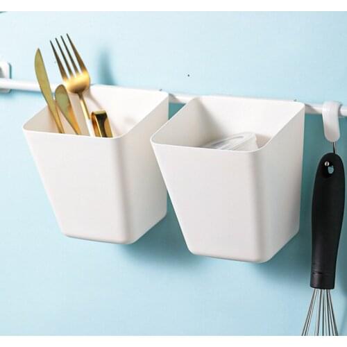 Plastic Storage Basket Back Hanging Storage Basket Portable Remote Control Stationery Jewelry Storage Box Household Gadgets