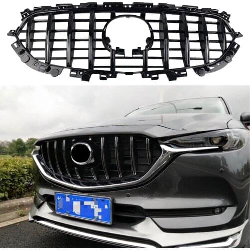 FIT FOR MAZDA CX-5 CX5 AUTO GRILLE 2017 2018 MASK TRIMS COVERS FRONT BUMPER ABS MODIFIED GRILLS AUTO