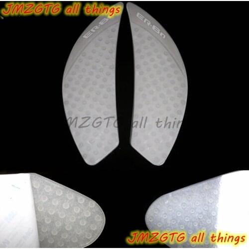 Transparent Tank Grip Pads For KAWASAKI ER6N ER-6N 2006-2015 Protector Sticker Decal Gas Knee Grip Tank Traction Pad Side 3M