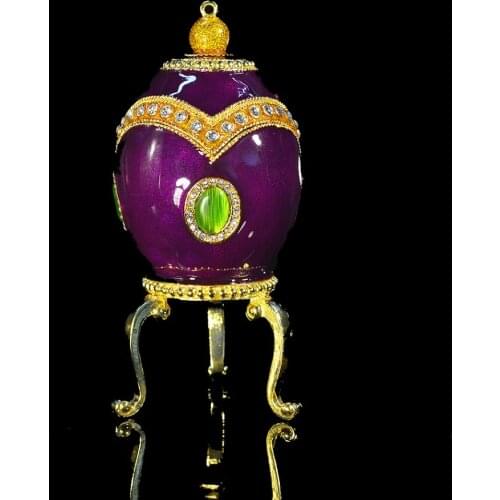 QIFU new arrive purple faberge egg for gift